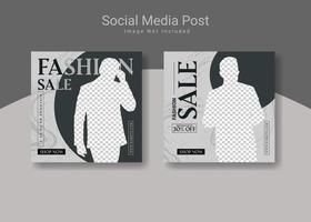 Fashion Sale Banner or Flyer for  Social Media Post vector