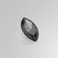 diamante negro piedra preciosa marquesa 3d render foto