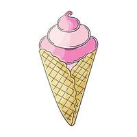 Illustration in hand draw style. Sweet dessert, graphic element for design vector