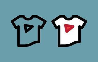 tshirt line icon vector