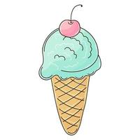 Illustration in hand draw style. Sweet dessert, graphic element for design vector