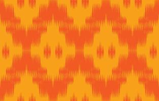 Ethnic ikat rhombus art. Seamless orange chevron pattern in tribal, folk embroidery, and Mexican style. Aztec geometric art ornament print. Design for carpet, wallpaper, wrapping, fabric, cover. vector