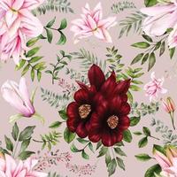 Beautiful flower seamless pattern vector