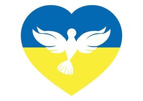 Ukraine Flag. Peace in Ukraine Vector Illustration