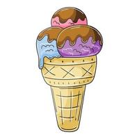 Illustration in hand draw style. Sweet dessert, graphic element for design vector