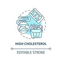 Chronic kidney disease concept icon. Hypertension cause abstract idea thin line illustration. Kidney function loss. Lasting damage risk. Vector isolated outline color drawing. Editable stroke