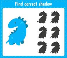 Find the correct shadow dinosaur vector