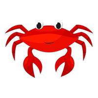 Cartoon little red crab