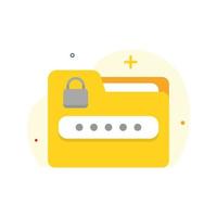 Data is safe, has been secure concept illustration flat design vector eps10. modern graphic element for landing page, empty state ui, infographic, icon