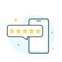 App give rate pop up permission concept illustration flat design vector eps10. modern graphic element for landing page, empty state ui, infographic, icon