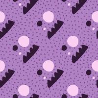Creative shape seamless pattern. Creative various doodle shapes background. vector