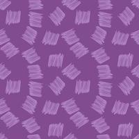 Brushstrokes and thin stripes seamless pattern. Cross Hatching endless background. Grunge backdrop. vector