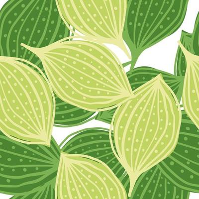 Seamless pattern with abstract leaves. Leaf endless background. Contemporary floral wallpaper.