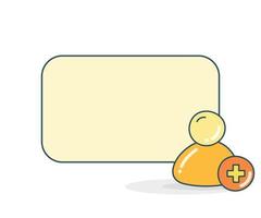 user with memo board vector illustration