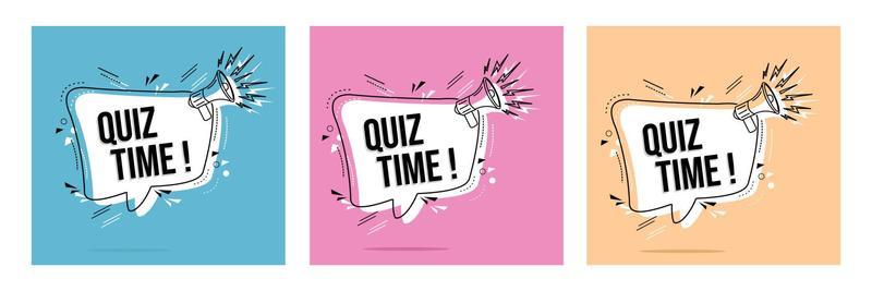 Quiz time banner. The concept is the question with the answer. Vector  illustration. 29954873 Vector Art at Vecteezy