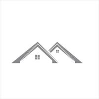 logotipo de diseño de techo de casa minimalista y moderno vector