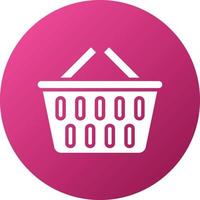 Shopping Basket Icon Style vector