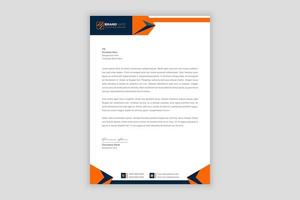 Modern Corporate Business Letterhead Template Design vector