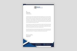 Professional corporate letterhead design vector