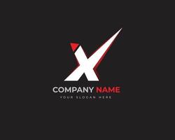 X Letter Abstract Creative Logo Template Design