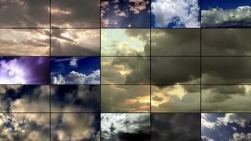 loop de parede de vídeo de nuvens video