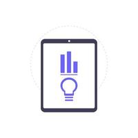 Data analytics icon vector illustration