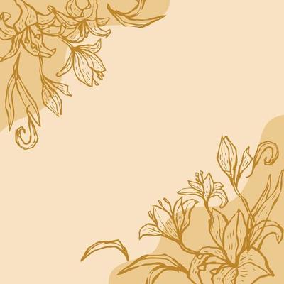 Floral Decoration Background Brush Stroke Style