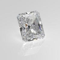 diamond gemstone radiant 3D render photo