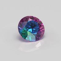 alexandrite gemstone round 3D render photo