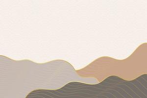 abstract wave style background with geometric japanese pattern and wavy striped lines vector