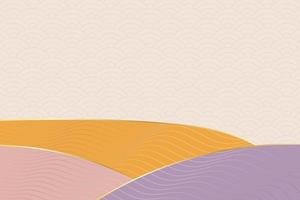 abstract wave style background with geometric japanese pattern and wavy striped lines vector