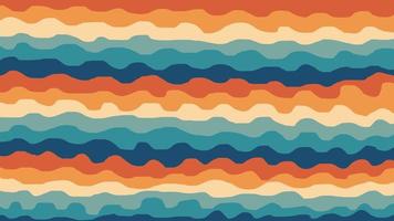 Abstract fluid liquid wavy retro vintage background vector