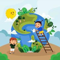 Happy Earth Day Concept vector