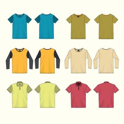 Flat Outline Tshirt Mockup