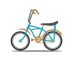 imágenes creativas de bicicleta con asiento de plátano, símbolo de ilustración de bicicleta con asiento de plátano, ilustración vectorial sobre fondo blanco. vector