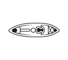 arte vectorial de kayak, icono de color negro para descarga gratuita. vector