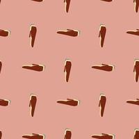 Clippers seamless pattern on. Vintage barber shops elements in doodle style. vector