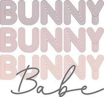 Bunny Babe Easter Bunny vector