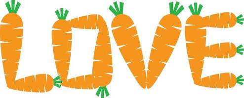 Carrot Love Vector