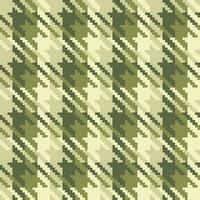 Seamless pattern in green fours. vector