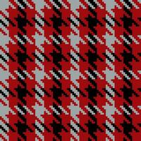 Seamless pattern in four colors red black gray vector