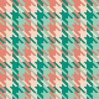 Seamless pattern in four contemporary orange-green colors. vector