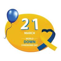 World down syndrome day vector