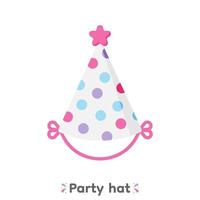 Colourful party hats, vector, Illustration. vector