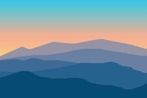 mountain ridge vector illustration