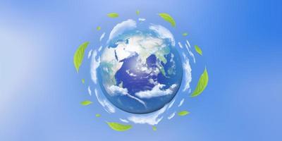 día mundial de la tierra 22 de abril concepto de ecología. concepto del día mundial del medio ambiente foto