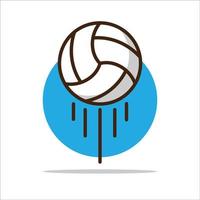 Ilustraciones de voleibol icono vector