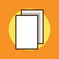 Paper Copy Icon Illustrations vector