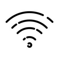 estilo de línea de icono wifi vector