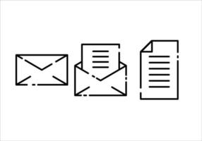 Envelope Collection Icon vector